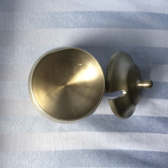 Vtg Pewter Creamer & Sugar Bowl– Marked w/''bp' - Picture 7 of 8